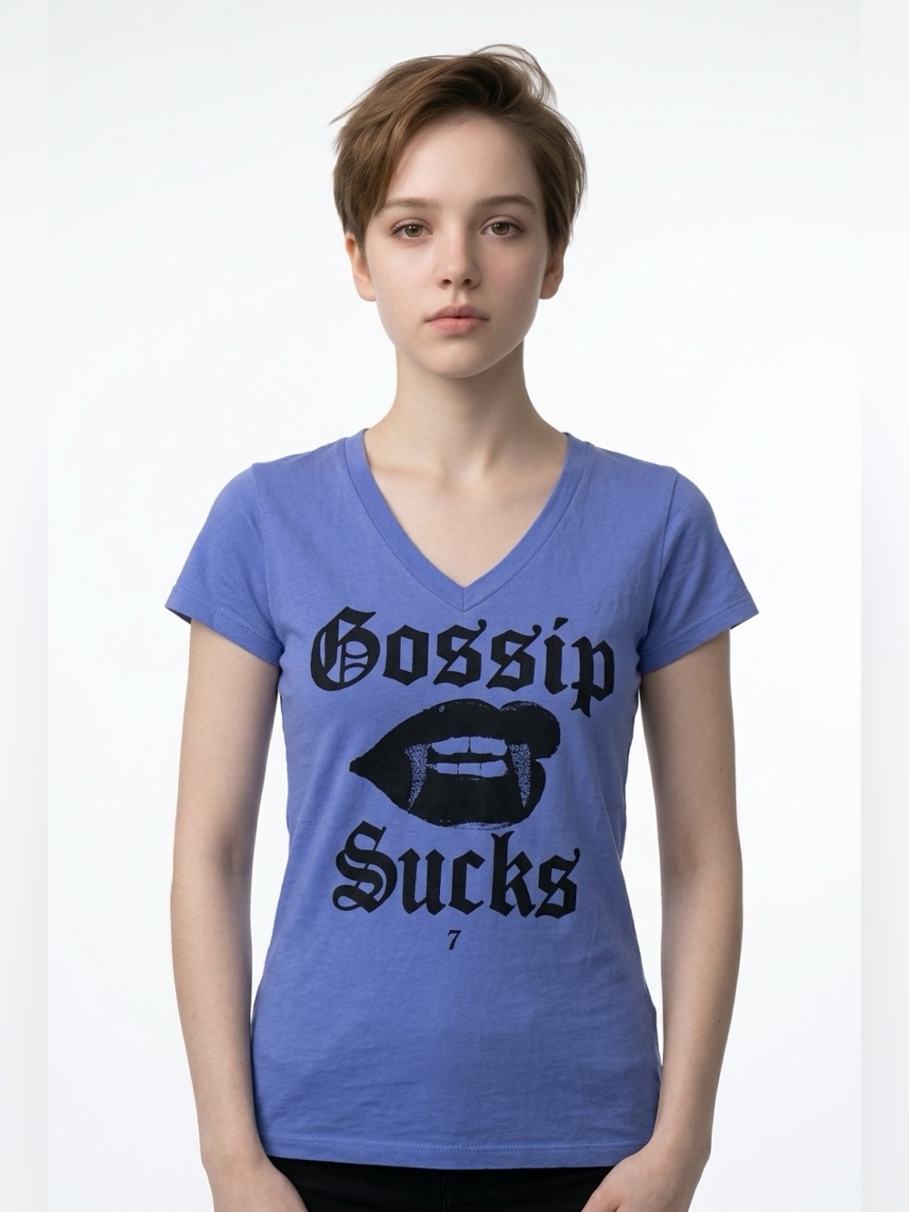 Lucky 7 “gossip sucks” t-shirt